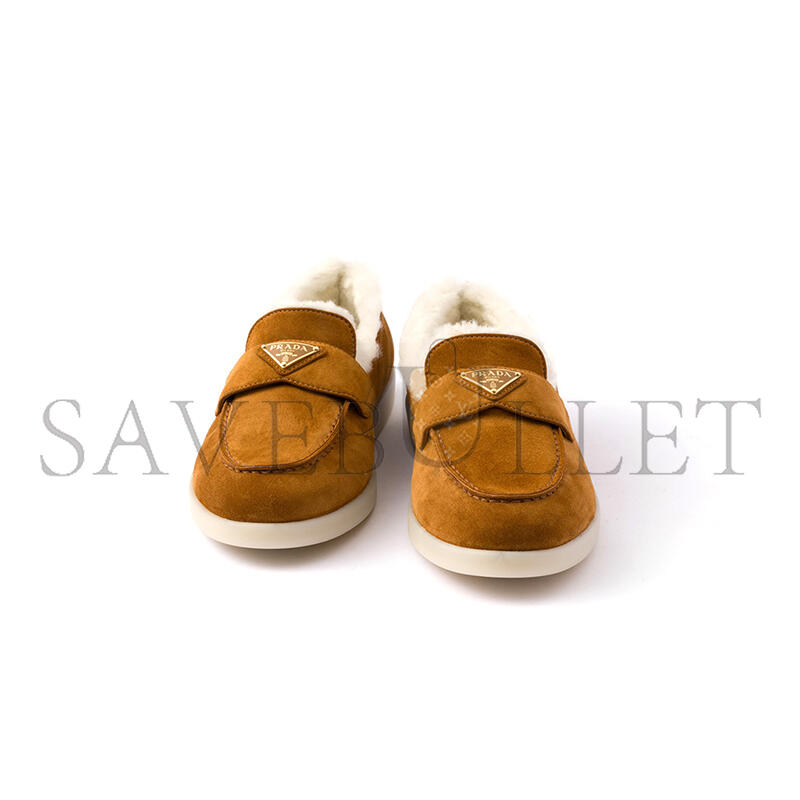 Pra*a suede and wool loafers 1d222n